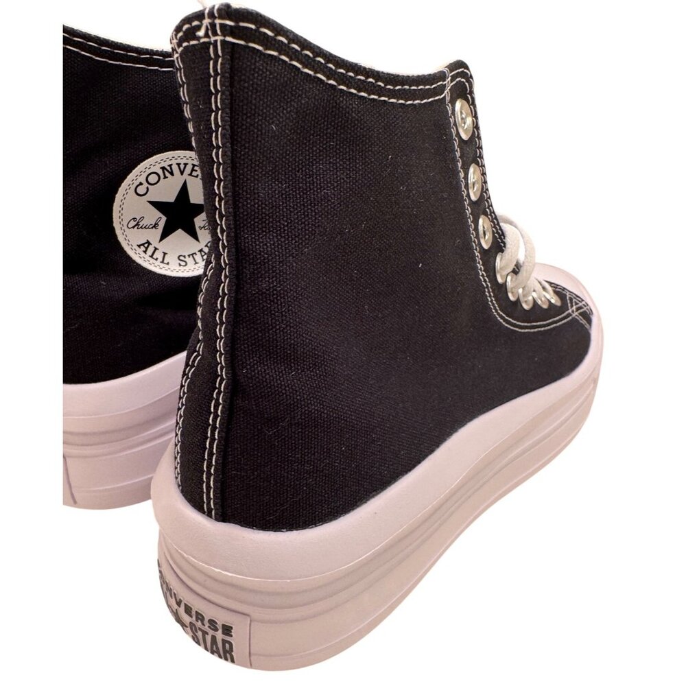 Chuck Taylor All Star Move Platform Converse Size Women's 9.5 EU 41 NWT Black - Picture 6 of 16